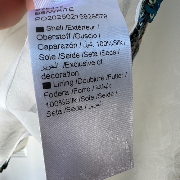 Rich Radi Q’S Silk floral sequin blouse - Picture 9 of 12